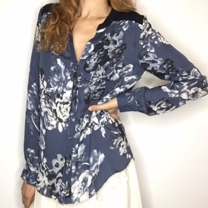 Barneys New York Blue Floral Blouse - SOLD